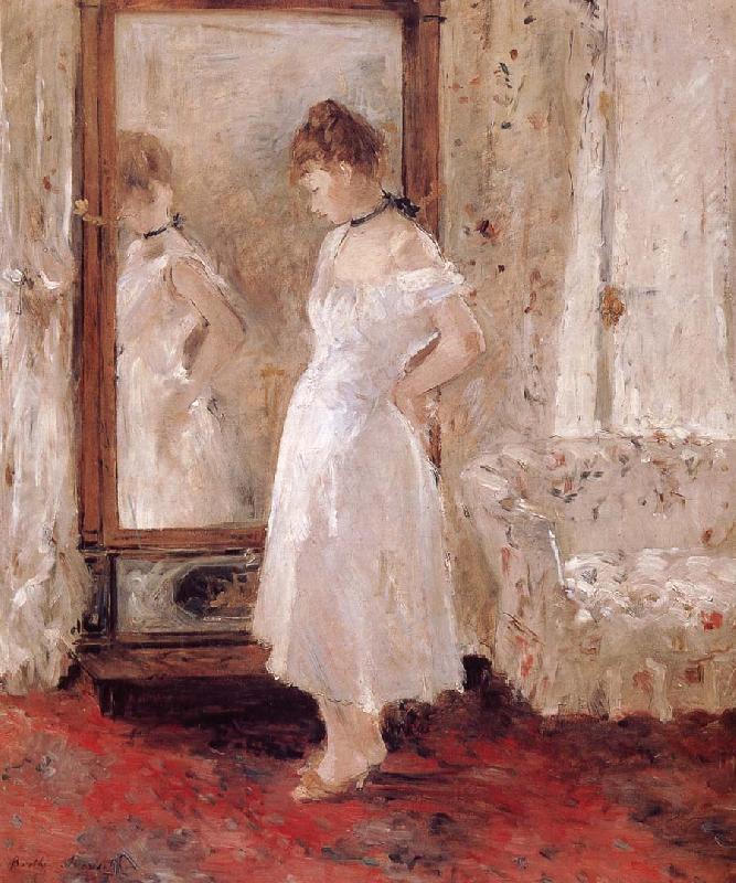 Berthe Morisot The Woman in front of the mirror oil painting image